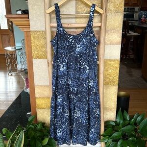 Adore Me Women’s Dorothy Polka Dot 100% Cotton Slip-On Long Dress With Pockets